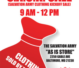 Salvation Army Sack Sale Postcard Flyer Salvation Army Sack Sale Postcard Flyer