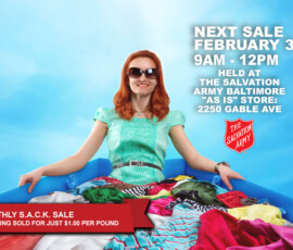 Salvation Army SACK Sale Advertisement Salvation Army SACK Sale Advertisement